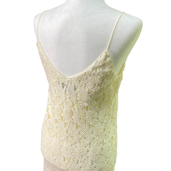 BLAQUE LABEL for Revolve | sz S Women's Ivory Lace Lined Sleeveless Mini Dress - Picture 7 of 8